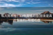 私人局教程！aa扑克辅助挂(原来是真的有挂的)-哔哩哔哩