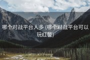 哪个对战平台人多 (哪个对战平台可以玩红警)
