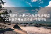 第三方插件！WePoKer究竟有没有挂[2024最新开发黑科技]-哔哩哔哩