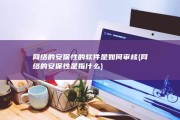 网络的安保性的 软件是如何审核 (网络的安保性是指什么)