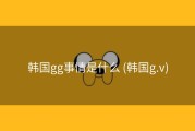 韩国gg事情是什么 (韩国g.v)