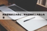 网络营销的三大核心，网络营销的三大核心内容