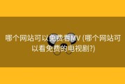 哪个网站可以免费看MV (哪个网站可以看免费的电视剧?)