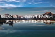 新版2024款！WePoKer开挂透视软件[2024最新开发黑科技]-哔哩哔哩