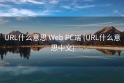 URL什么意思 Web PC端 (URL什么意思中文)