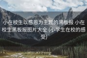 小在校生以感恩为主题的黑板报 小在校生黑板报图片大全 (小学生在校的感受)