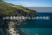 url的重要配置是什么 (url的作用是)