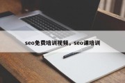 seo免费培训视频，seo课培训