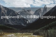googleseo提升公司哪家好 (googlepay)