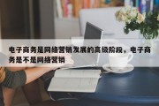 电子商务是网络营销发展的高级阶段，电子商务是不是网络营销