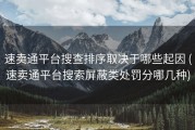速卖通平台搜查排序取决于哪些起因 (速卖通平台搜索屏蔽类处罚分哪几种)