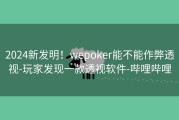 2024新发明！wepoker能不能作弊透视-玩家发现一款透视软件-哔哩哔哩