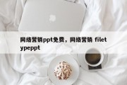 网络营销ppt免费，网络营销 filetypeppt