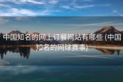 中国知名的网上订餐网站有哪些 (中国知名的网球赛事)