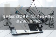 舜网新闻 SEO分析 惊呆了 (舜网新闻是省级还是市级)