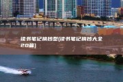 读书笔记摘抄型 (读书笔记摘抄大全20篇)