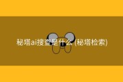 秘塔ai搜查是什么 (秘塔检索)