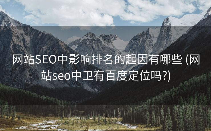 网站SEO中影响排名的起因有哪些 (网站seo中卫有百度定位吗?)