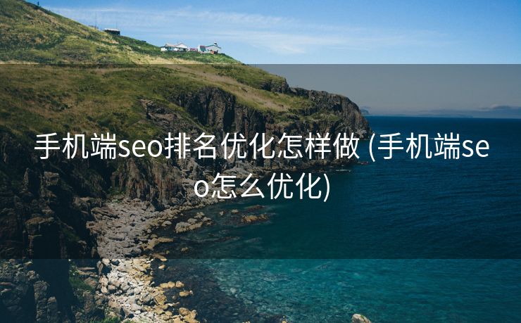 手机端seo排名优化怎样做 (手机端seo怎么优化)