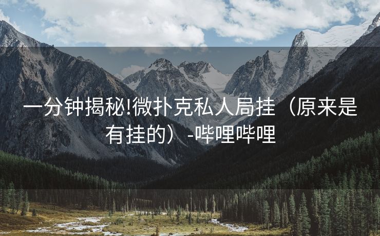 一分钟揭秘!微扑克私人局挂（原来是有挂的）-哔哩哔哩