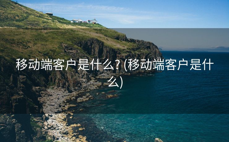 移动端客户是什么? (移动端客户是什么)