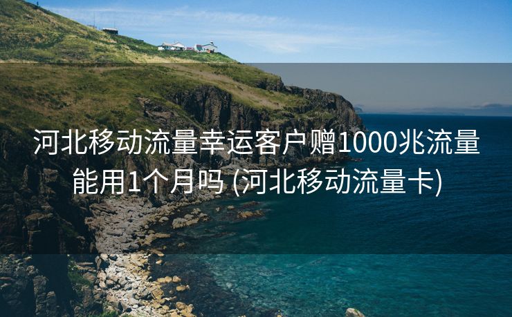 河北移动流量幸运客户赠1000兆流量能用1个月吗 (河北移动流量卡)