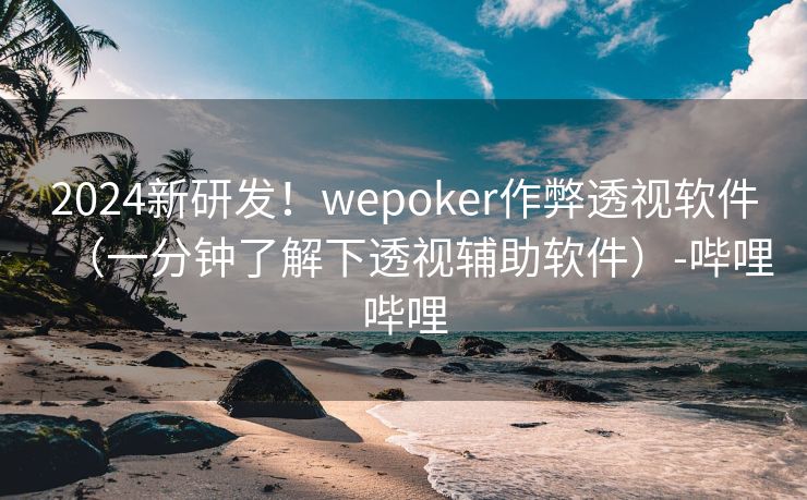 2024新研发！wepoker作弊透视软件（一分钟了解下透视辅助软件）-哔哩哔哩