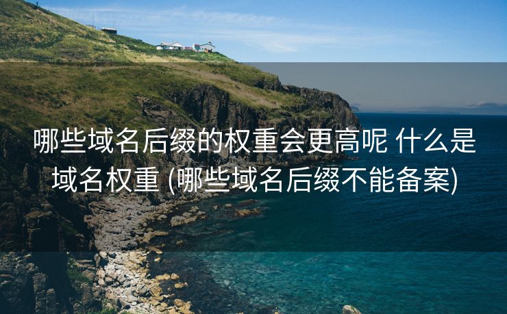 哪些域名后缀的权重会更高呢 什么是域名权重 (哪些域名后缀不能备案)