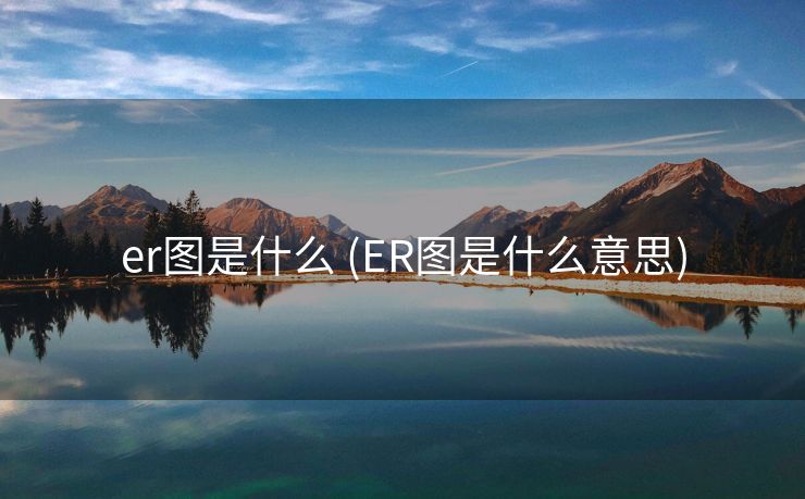 er图是什么 (ER图是什么意思)