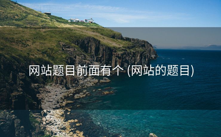 网站题目前面有个 (网站的题目)