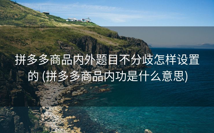 拼多多商品内外题目不分歧怎样设置的 (拼多多商品内功是什么意思)