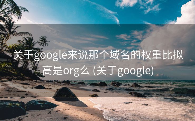 关于google来说那个域名的权重比拟高是org么 (关于google)