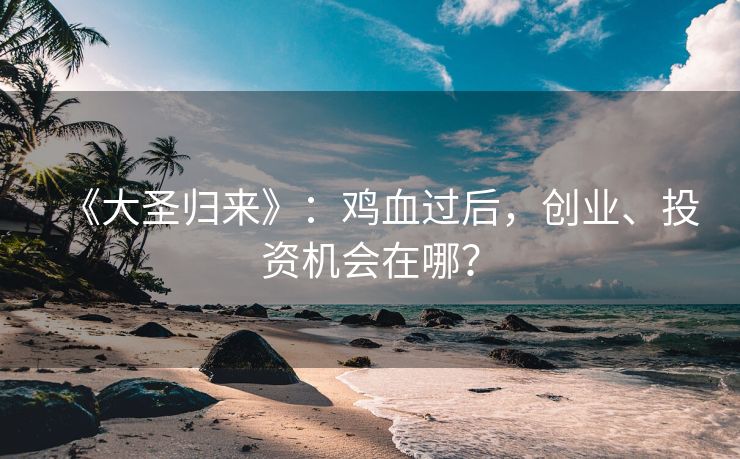 《大圣归来》：鸡血过后，创业、投资机会在哪？