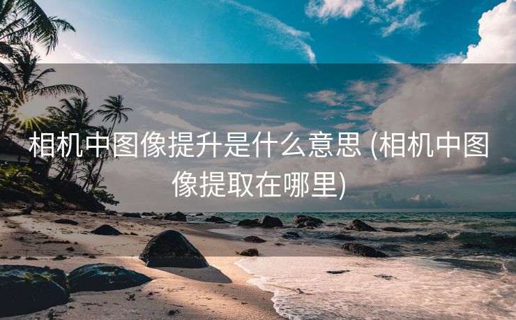 相机中图像提升是什么意思 (相机中图像提取在哪里)