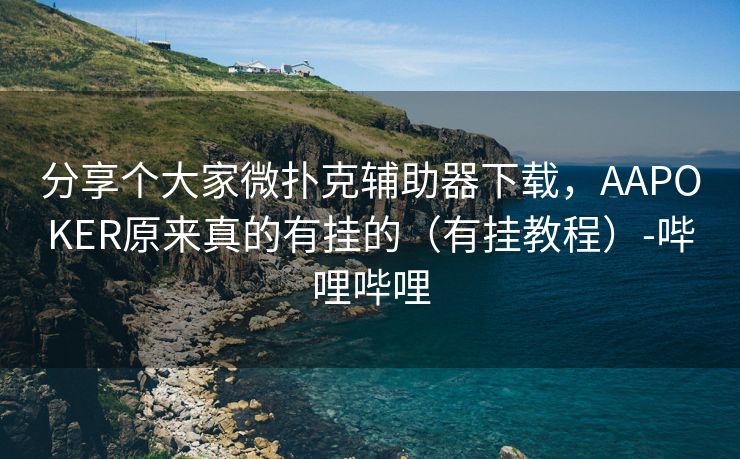 分享个大家微扑克辅助器下载，AAPOKER原来真的有挂的（有挂教程）-哔哩哔哩