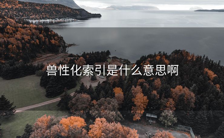 兽性化索引是什么意思啊