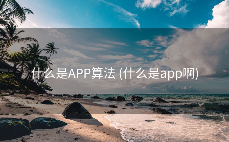 什么是APP算法 (什么是app啊)