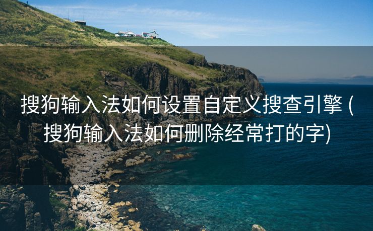 搜狗输入法如何设置自定义搜查引擎 (搜狗输入法如何删除经常打的字)