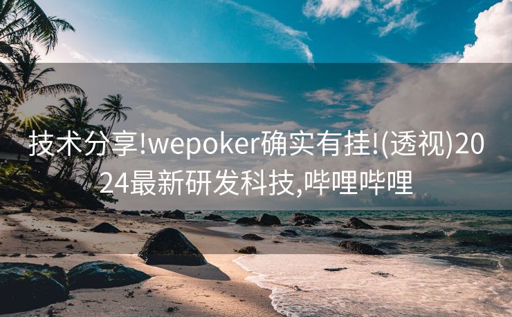 技术分享!wepoker确实有挂!(透视)2024最新研发科技,哔哩哔哩