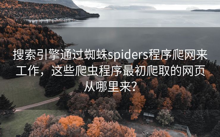 搜索引擎通过蜘蛛spiders程序爬网来工作，这些爬虫程序最初爬取的网页从哪里来？