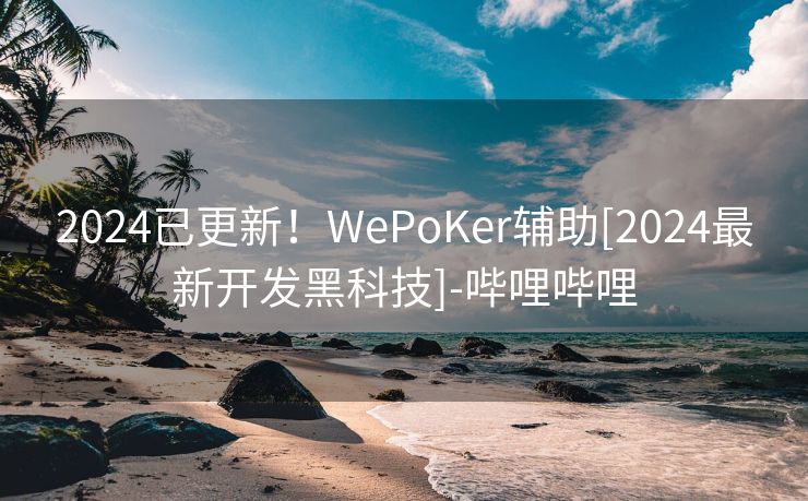 2024已更新！WePoKer辅助[2024最新开发黑科技]-哔哩哔哩