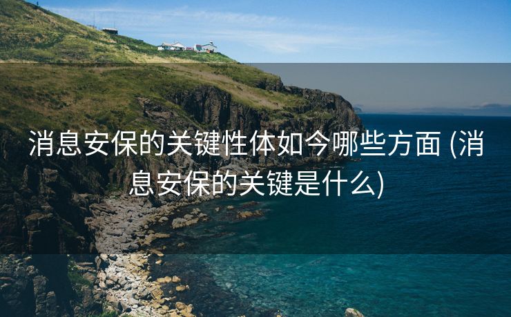 消息安保的关键性体如今哪些方面 (消息安保的关键是什么)