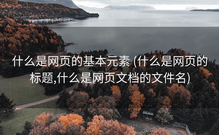 什么是网页的基本元素 (什么是网页的标题,什么是网页文档的文件名)