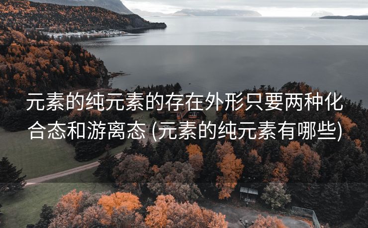 元素的纯元素的存在外形只要两种化合态和游离态 (元素的纯元素有哪些)