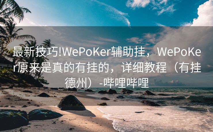 最新技巧!WePoKer辅助挂，WePoKer原来是真的有挂的，详细教程（有挂德州）-哔哩哔哩