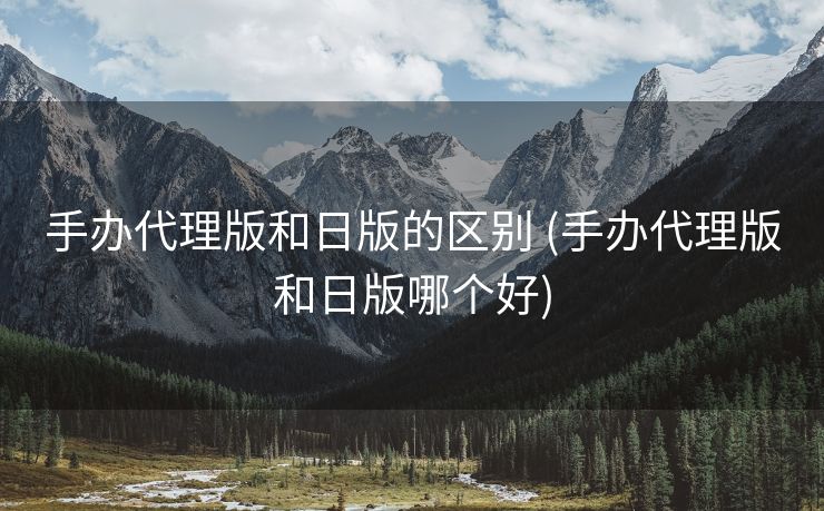 手办代理版和日版的区别 (手办代理版和日版哪个好)