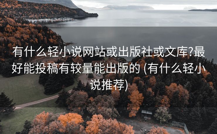 有什么轻小说网站或出版社或文库?最好能投稿有较量能出版的 (有什么轻小说推荐)