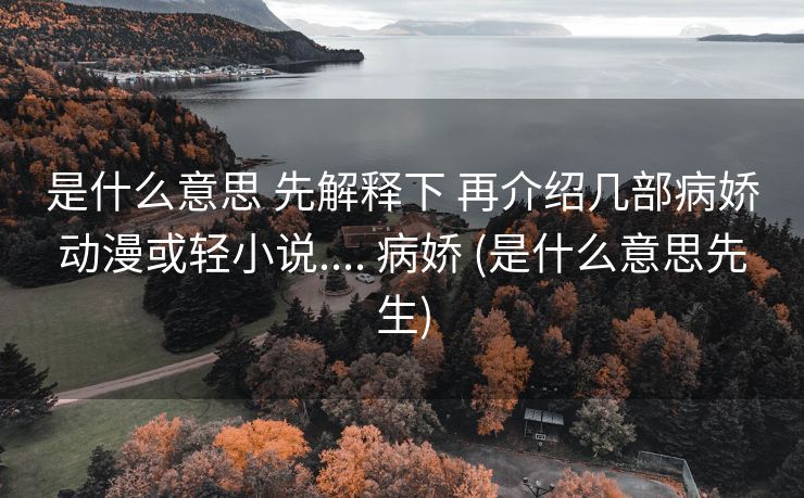 是什么意思 先解释下 再介绍几部病娇动漫或轻小说.... 病娇 (是什么意思先生)