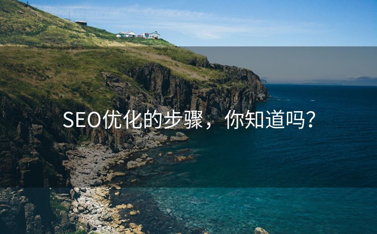 SEO优化的步骤，你知道吗？