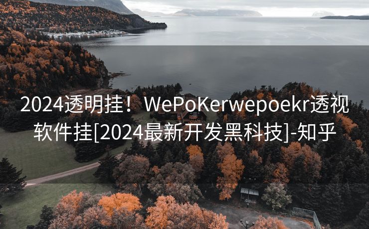 2024透明挂！WePoKerwepoekr透视软件挂[2024最新开发黑科技]-知乎